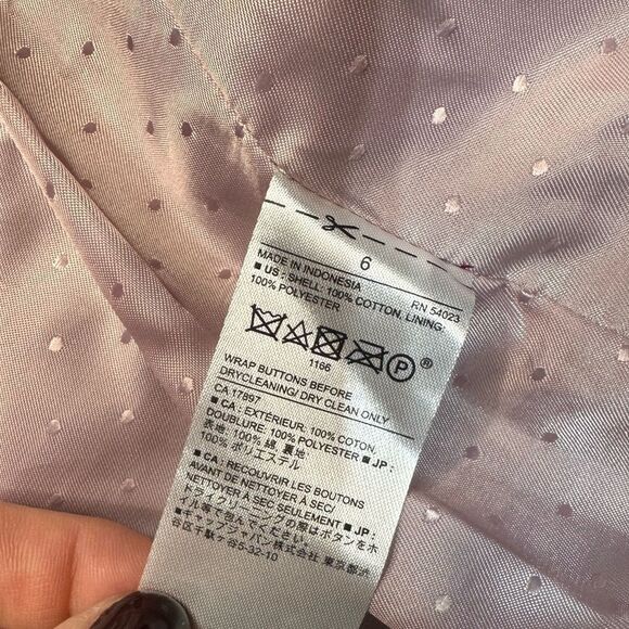 Banana Republic Factory Knit Pique Acedemy Blazer in Raspberry Size 6 - Picture 13 of 14